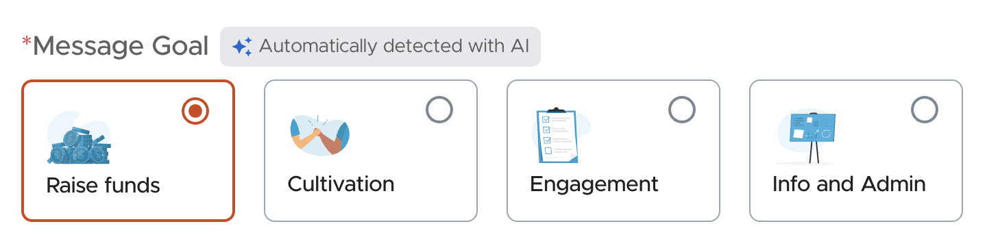Stay outcome-focused with AI Message Goals
