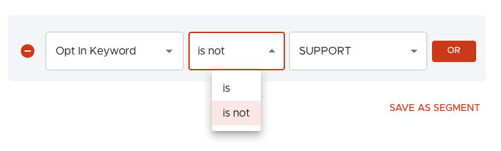 Exclude by opt-in keyword