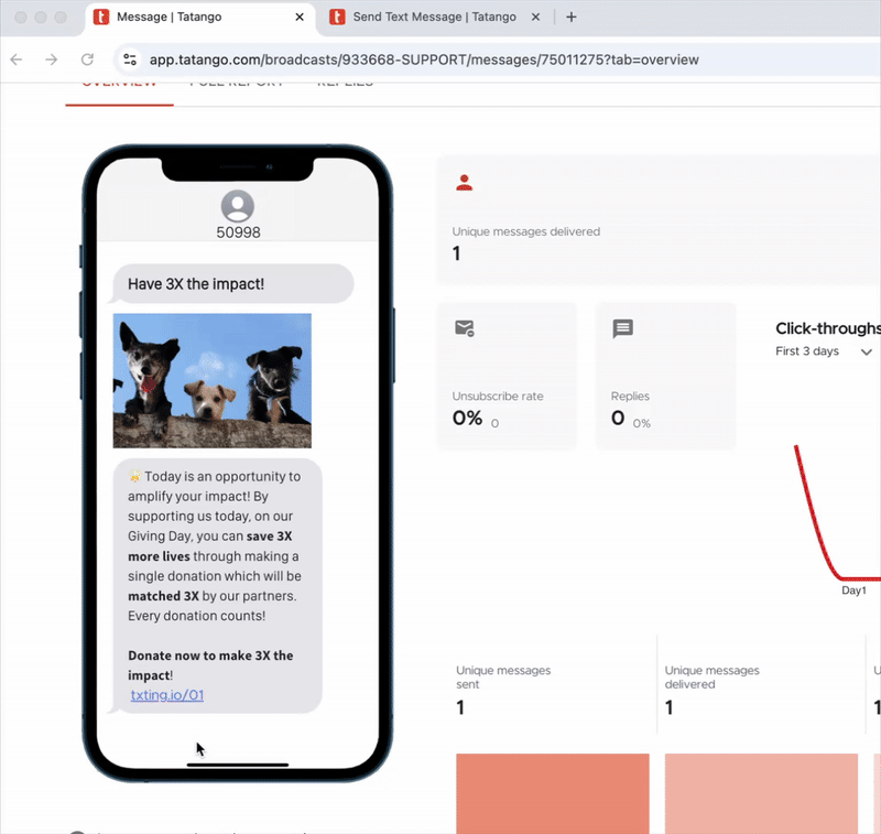 Quick-copy tools in the Performance Dashboard preview