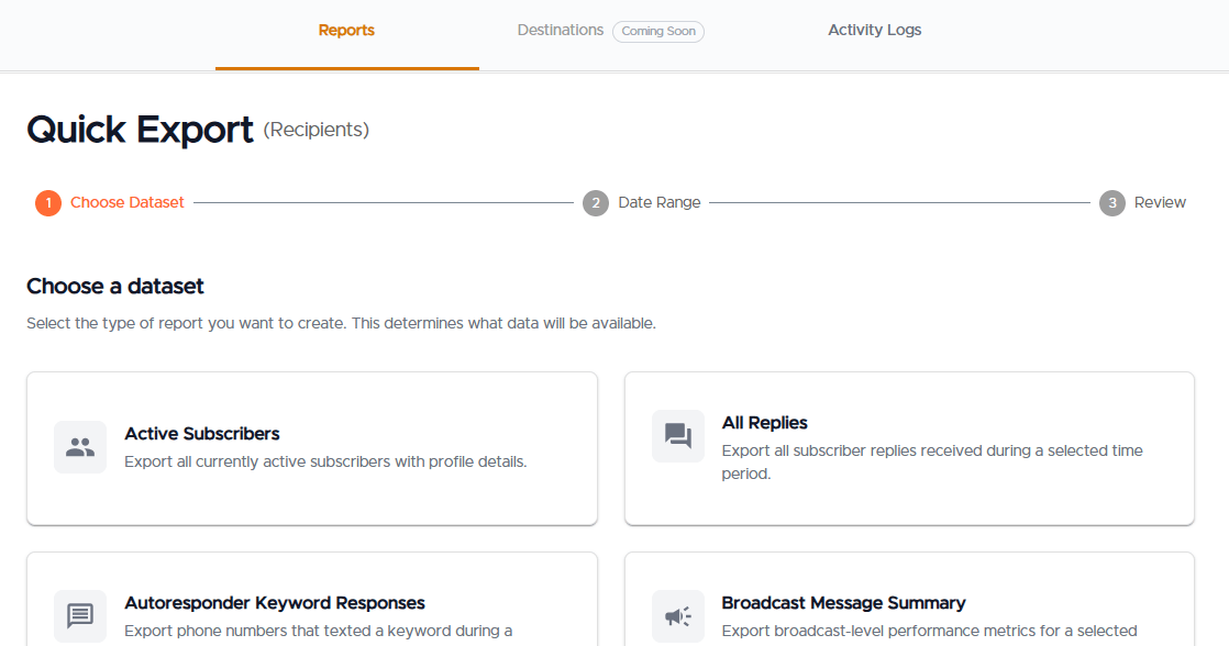 Introducing Quick Exports
