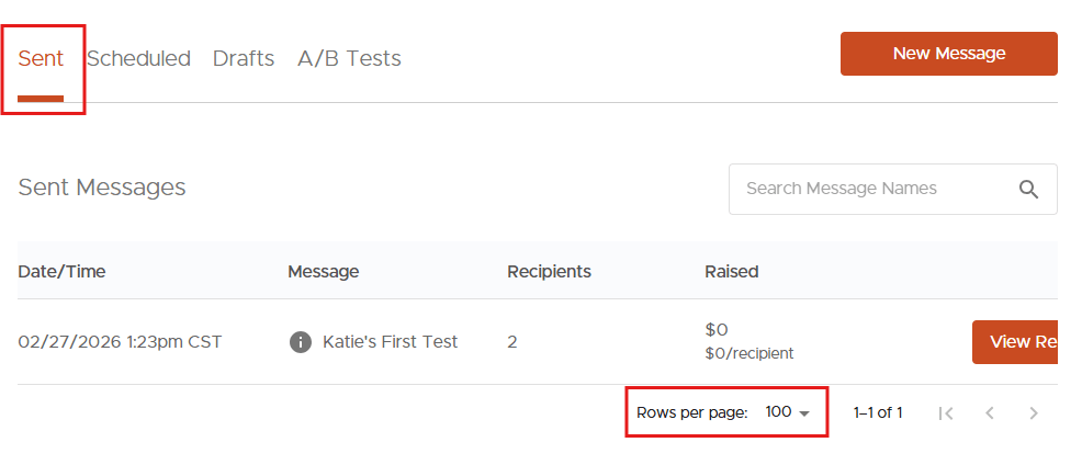 “Rows per page” preference is now saved