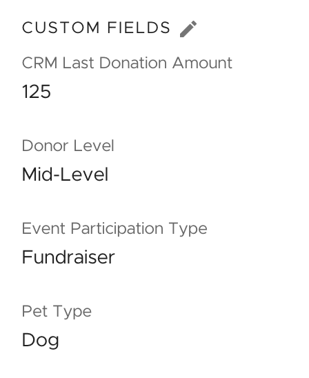 Customize subscriber details with custom fields