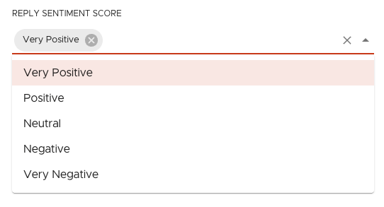 Inbox: filter replies by sentiment